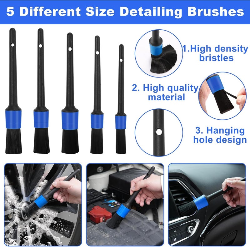 Viewsun Windshield Cleaner Tool, 14Pcs Car Interior Cleaning Kit, Car Detailing Kit Interior Cleaner, Car Detailing Brushes, Car Cleaning Gel, Inside Cleaning Supplies Accessories for Women Men - Image 4